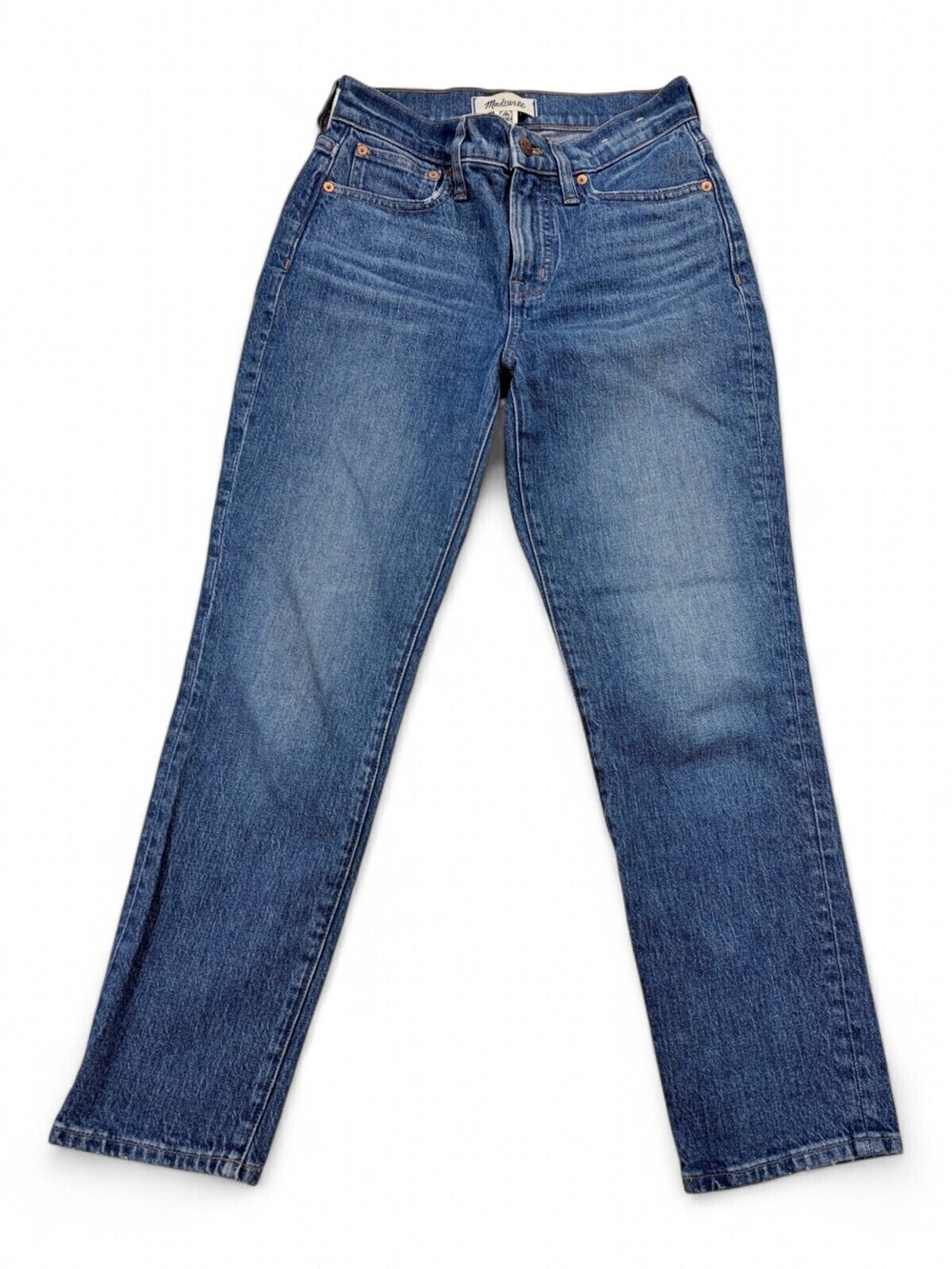 Madewell Vintage Straight Leg Jeans 25P Petite Mid Wash